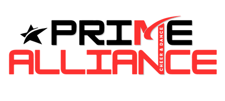 The logo for the prime alliance is black and red.