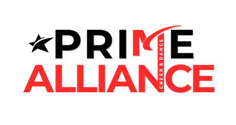 The logo for the prime alliance is black and red.