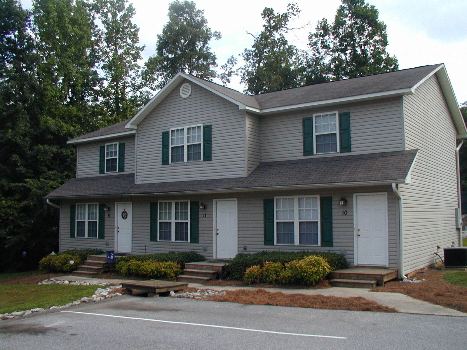 2 BR / 1.5 Bth Townhouse near Wade Hampton High. Privacy fences between decks and patios.