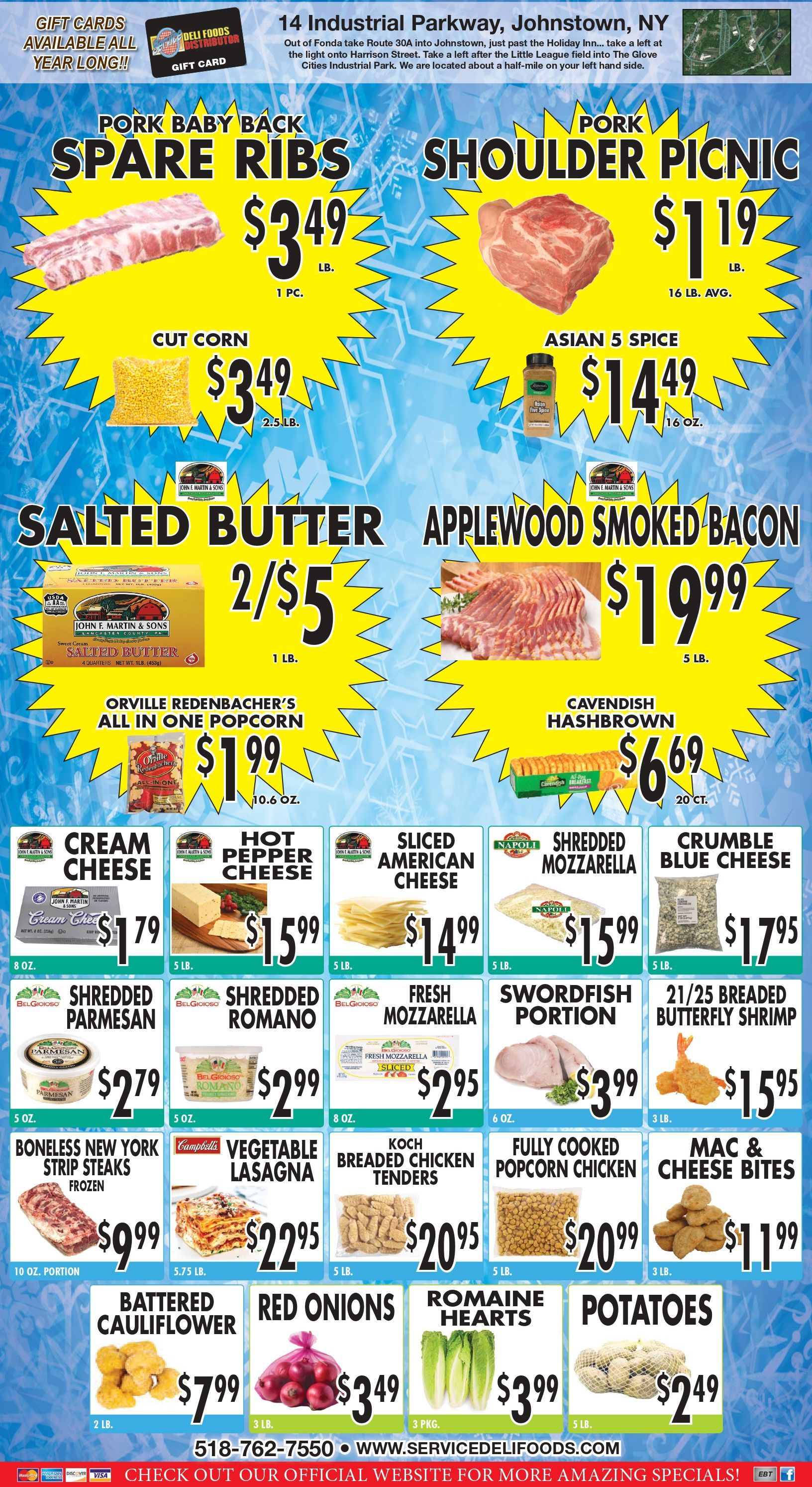 Grocery store ad: clams, wings, pork butt & ribs, sauces, salsa, and prepared foods like chicken. Grocery store ad: clams, wings, pork butt & ribs, sauces, salsa, and prepared foods like chicken.