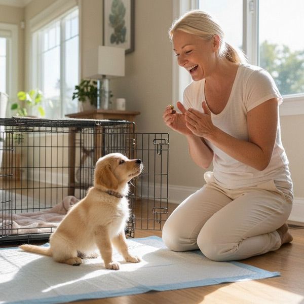 Maureen Keene of KeenKanine.com Housebreaking a Golden Lap Puppy