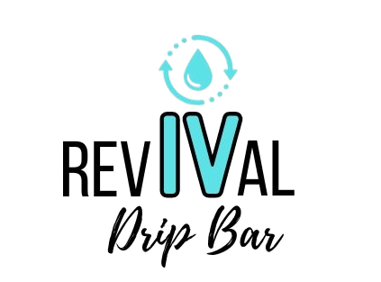 Business logo for Revival Drip Bar.