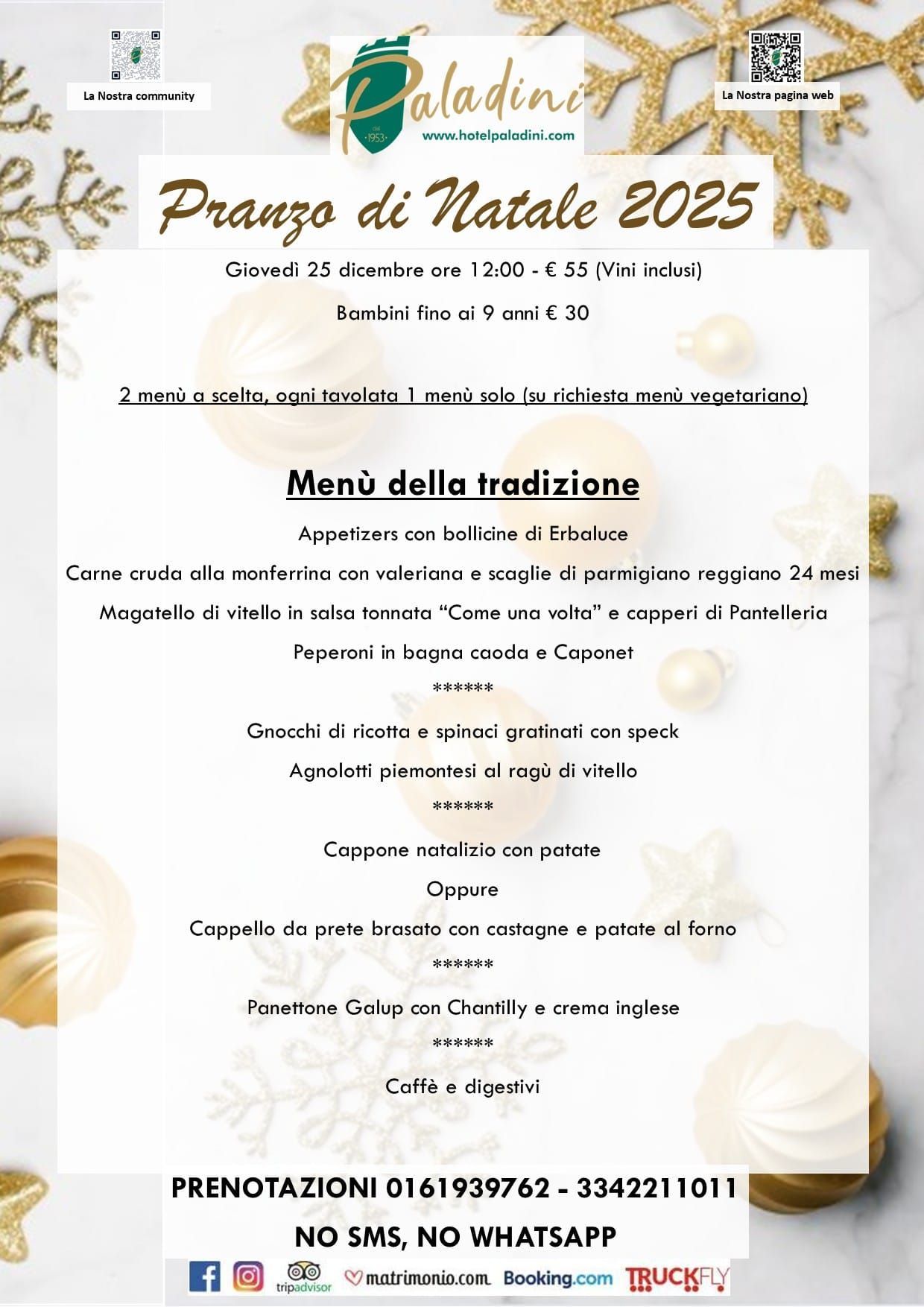 pranzo di natale, menu della tradizione