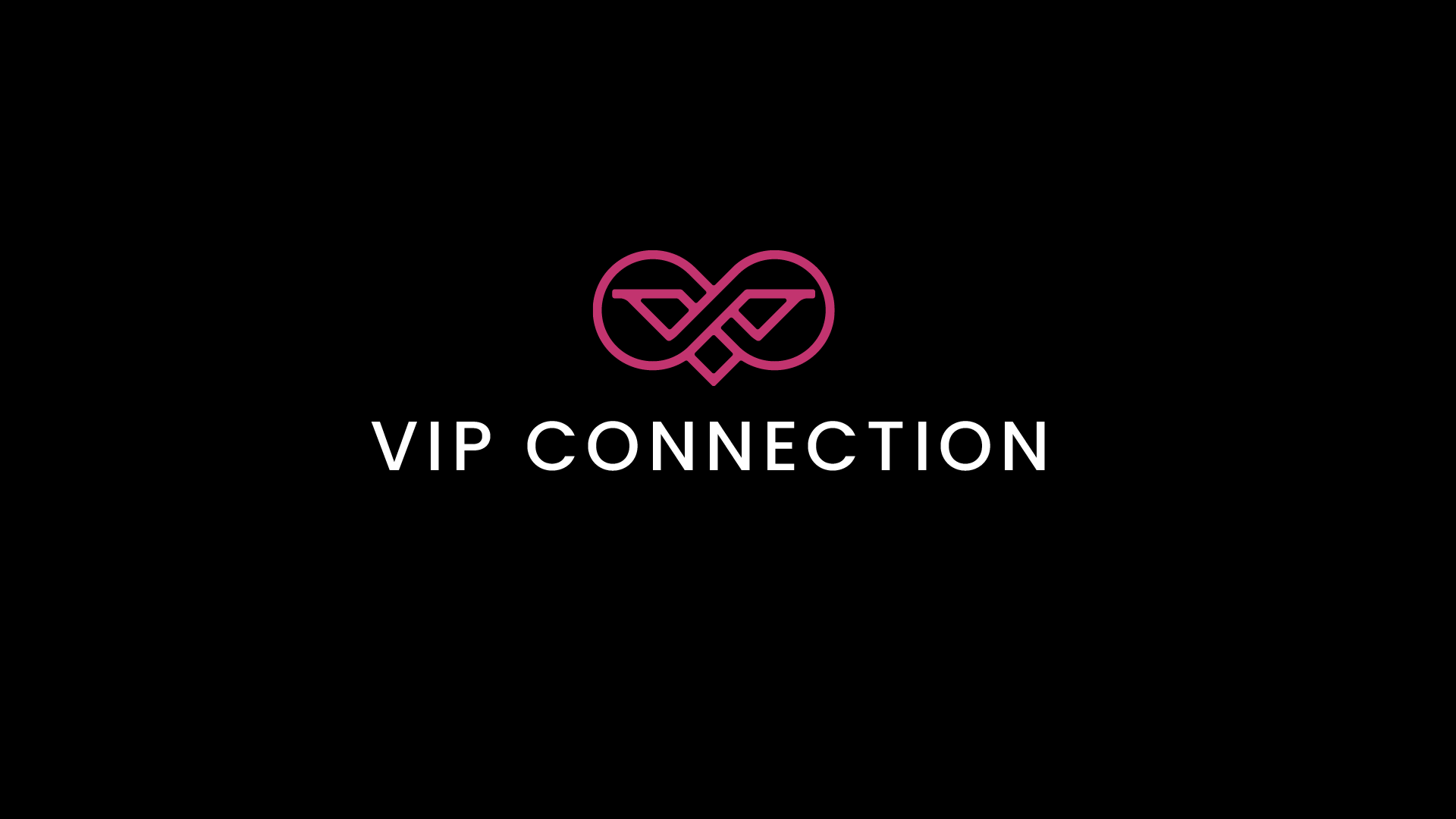 Logo: Pink intertwined infinity symbol above 