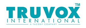 Truvox International logo in teal text,