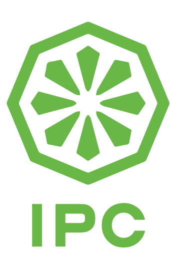 Green logo: geometric shape resembling a sliced citrus fruit, with the letters