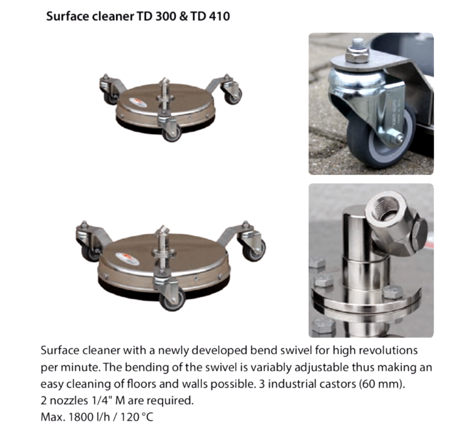 Turbo Devil TD300 Industrial Surface Cleaner