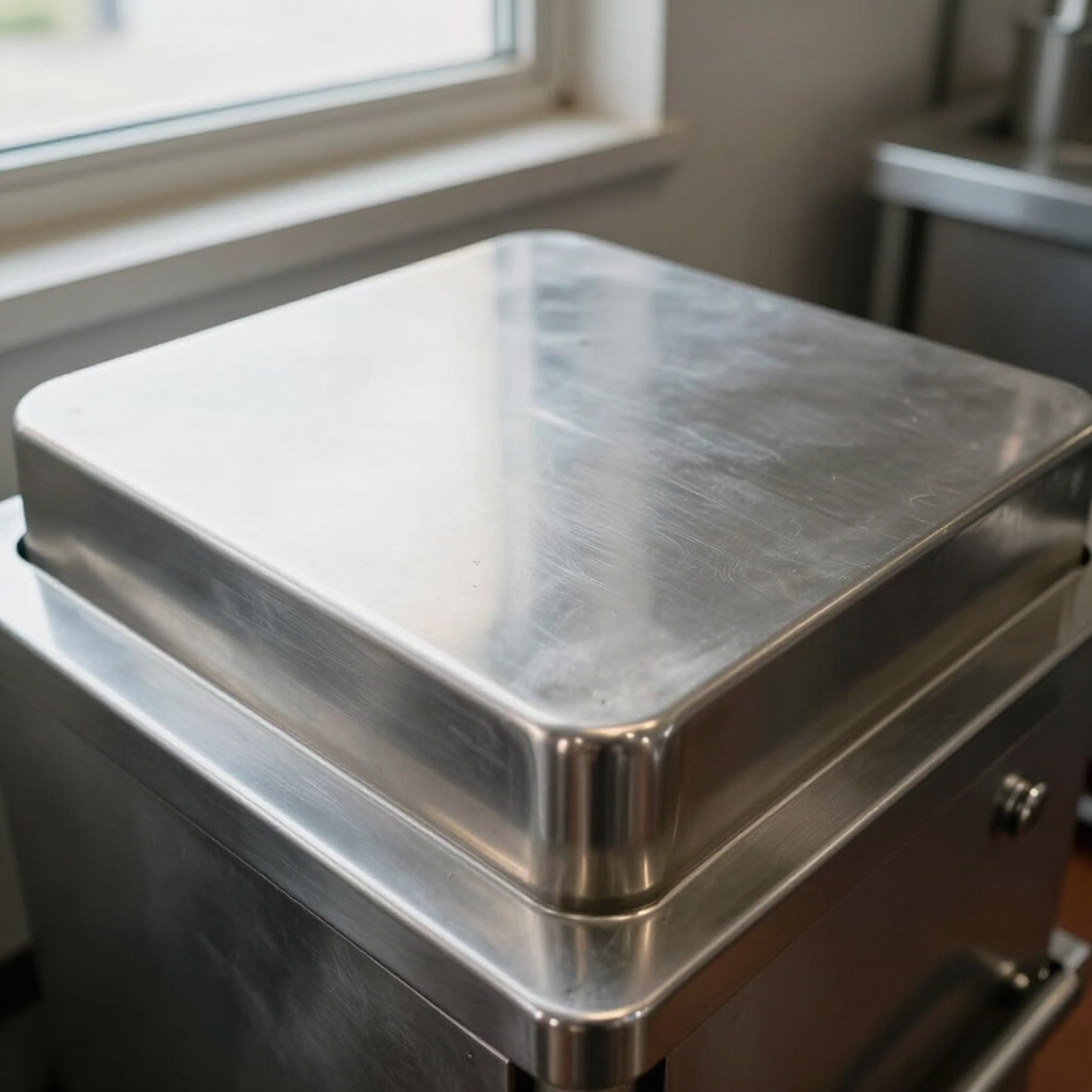 Tapa de grasera en cocina comercial