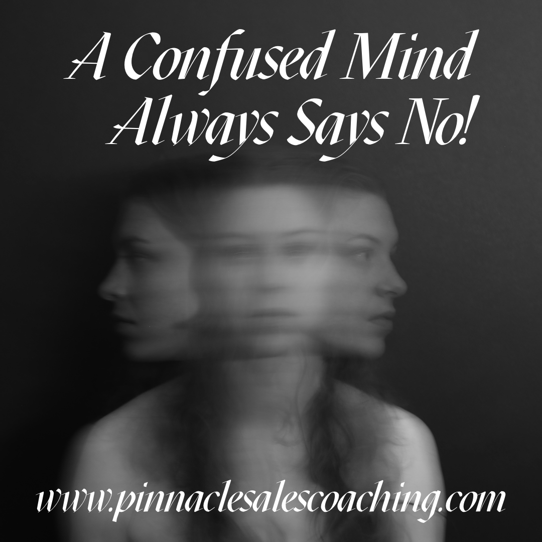 A confused mind always says no.