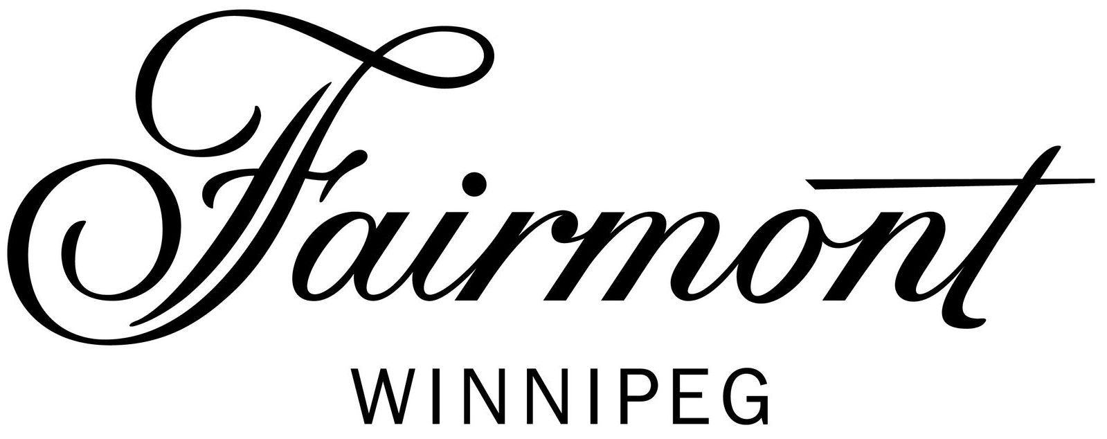 a black and white logo for fairmont winnipeg .