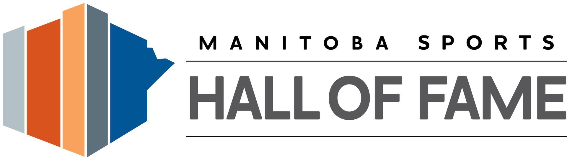 a logo for the manitoba sports hall of fame .