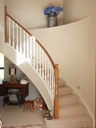 Stairway view after renovation