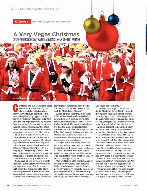 las vegas christmas magazine