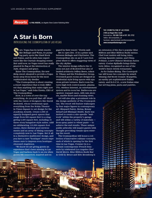 las vegas resort advertisement