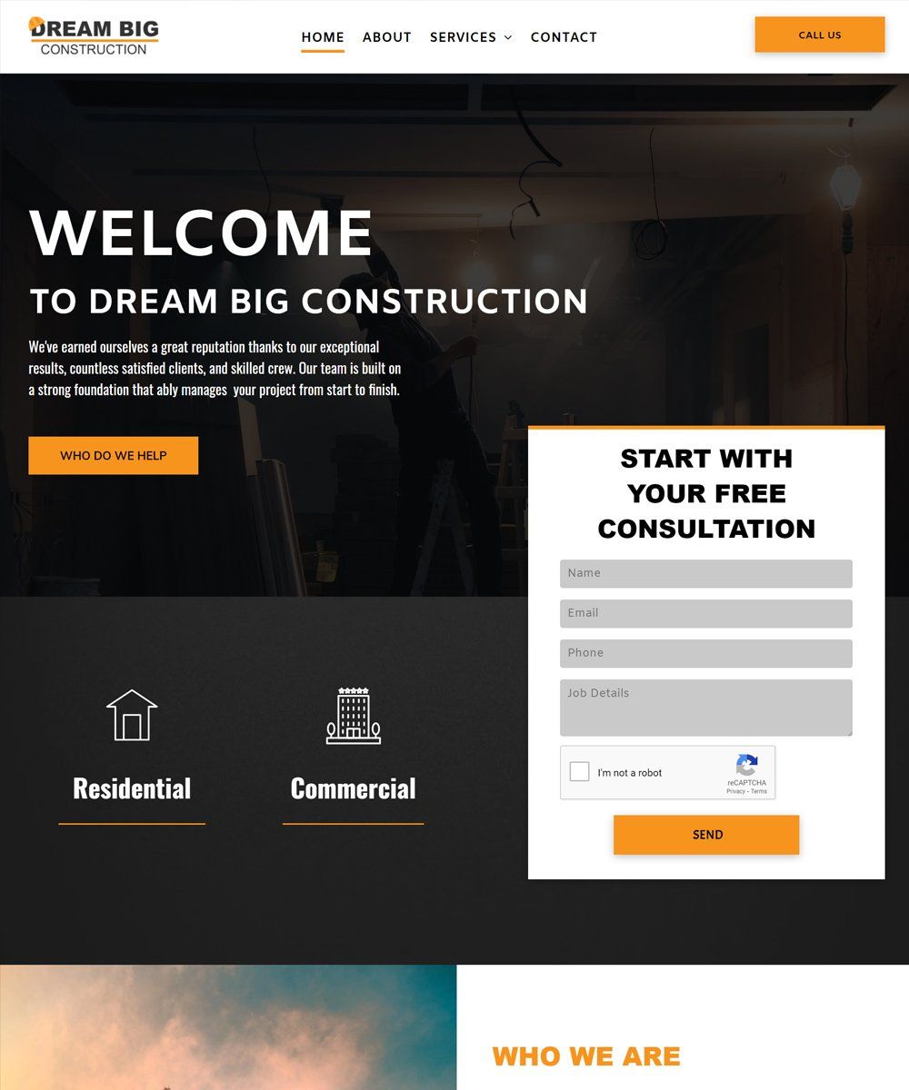 construction theme dream big construction template