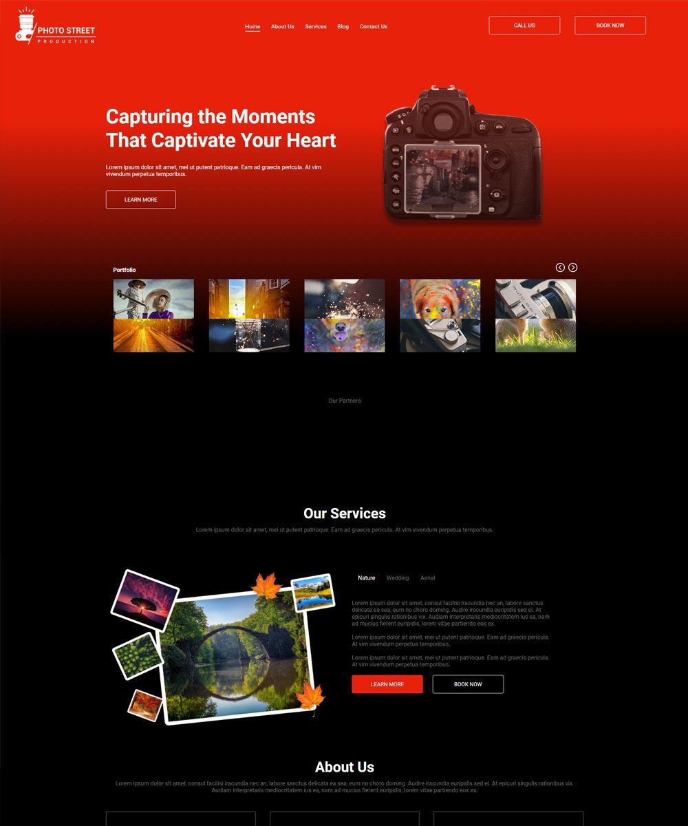 photography theme photo street production template