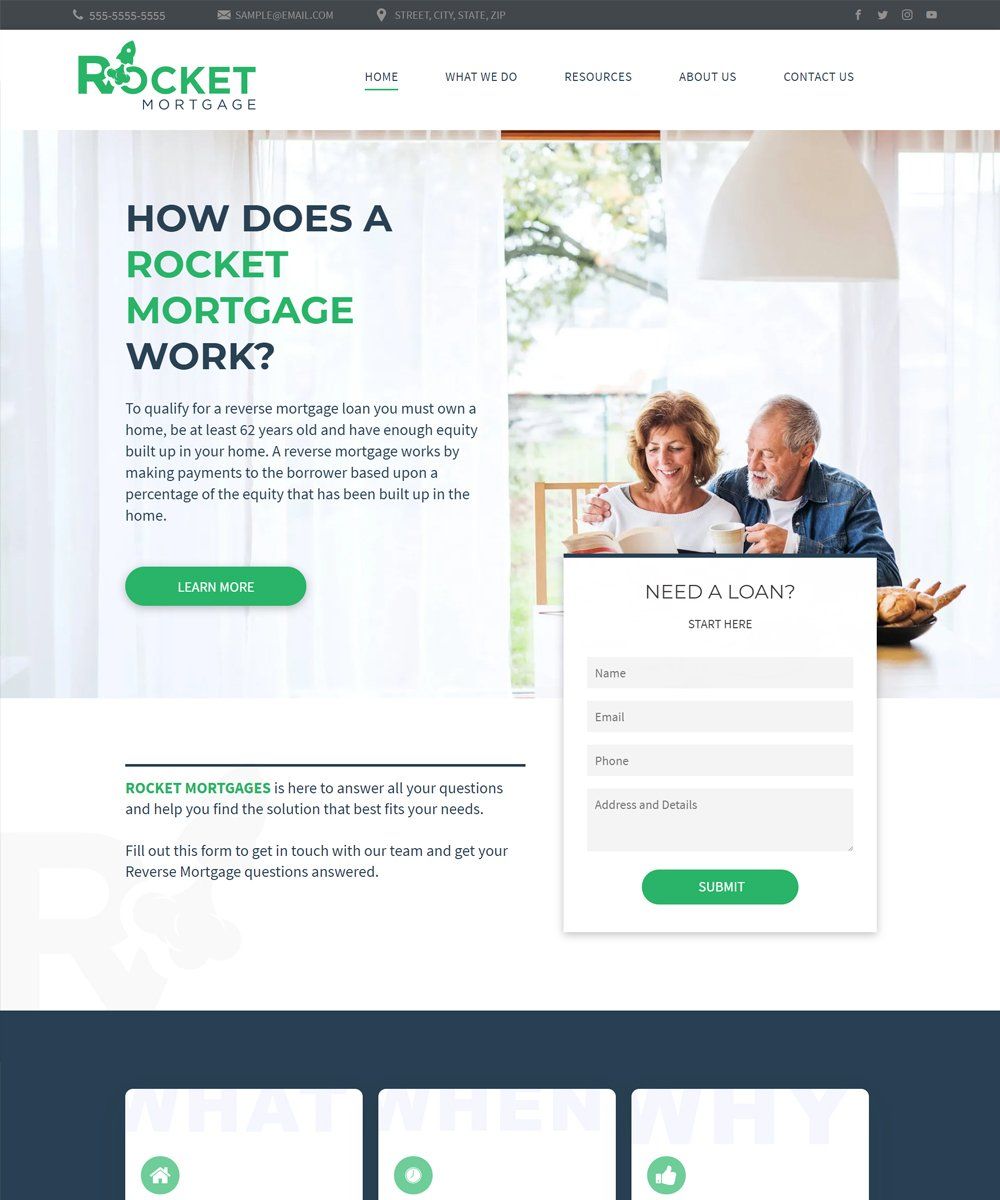 mortgage theme rocket mortgage template