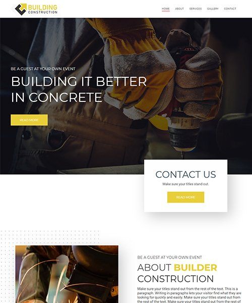 construction theme building construction template