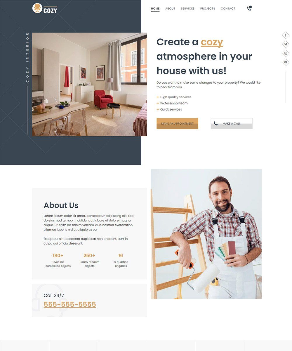 interior theme cozy interior template
