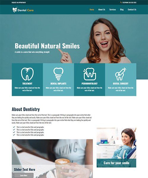 dental theme dental care template