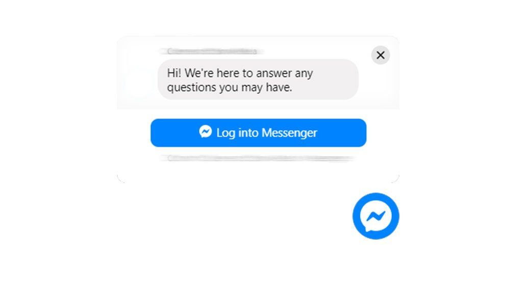 facebook messenger chat widget