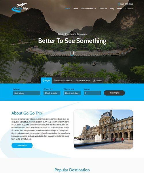travel theme go go trip template