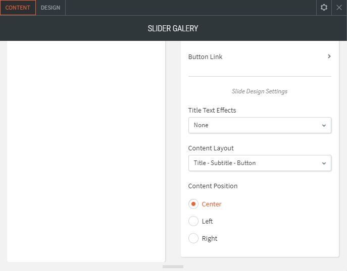 image slider options for contents adding titles effects