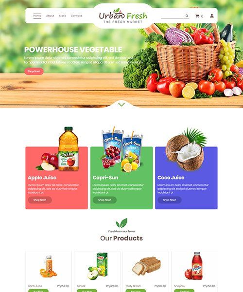 store theme urban fresh template