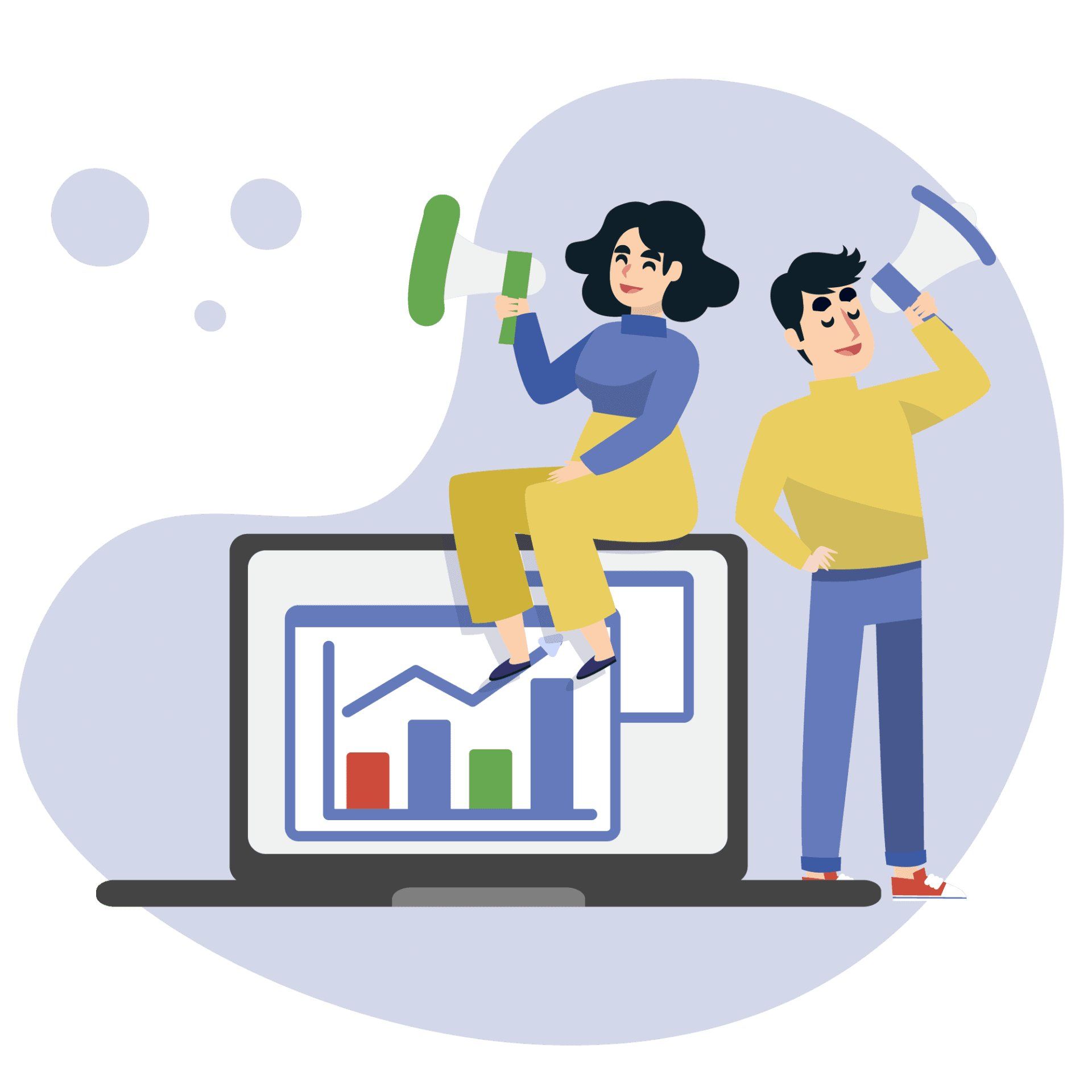 why is Denver Digital Marketing essential for Small business? Two-person with megaphone will answer