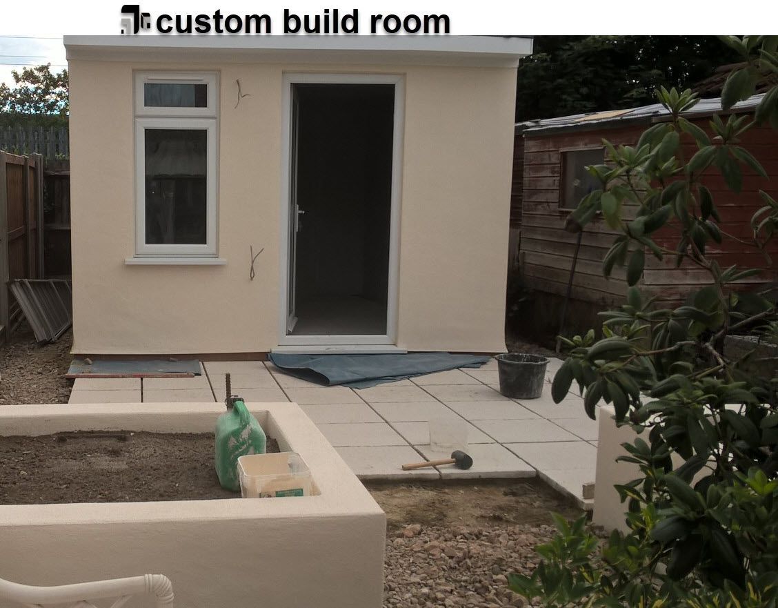 custom build room in the back garden