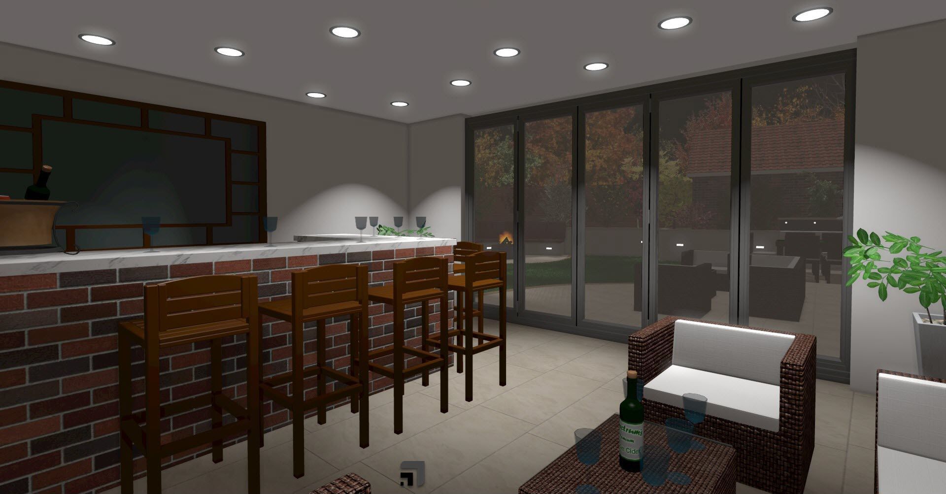 garden entertainment room