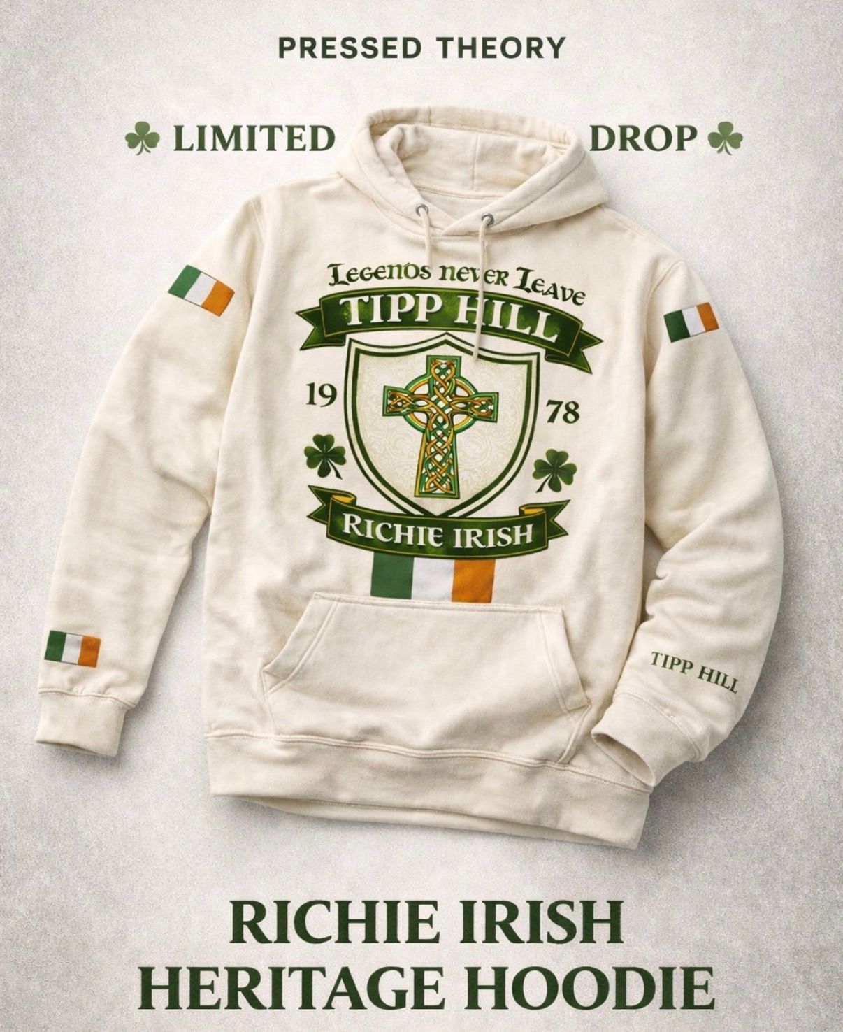 Richie Irish Limited Drop Hoodie – Tipp Hill Heritage Collection