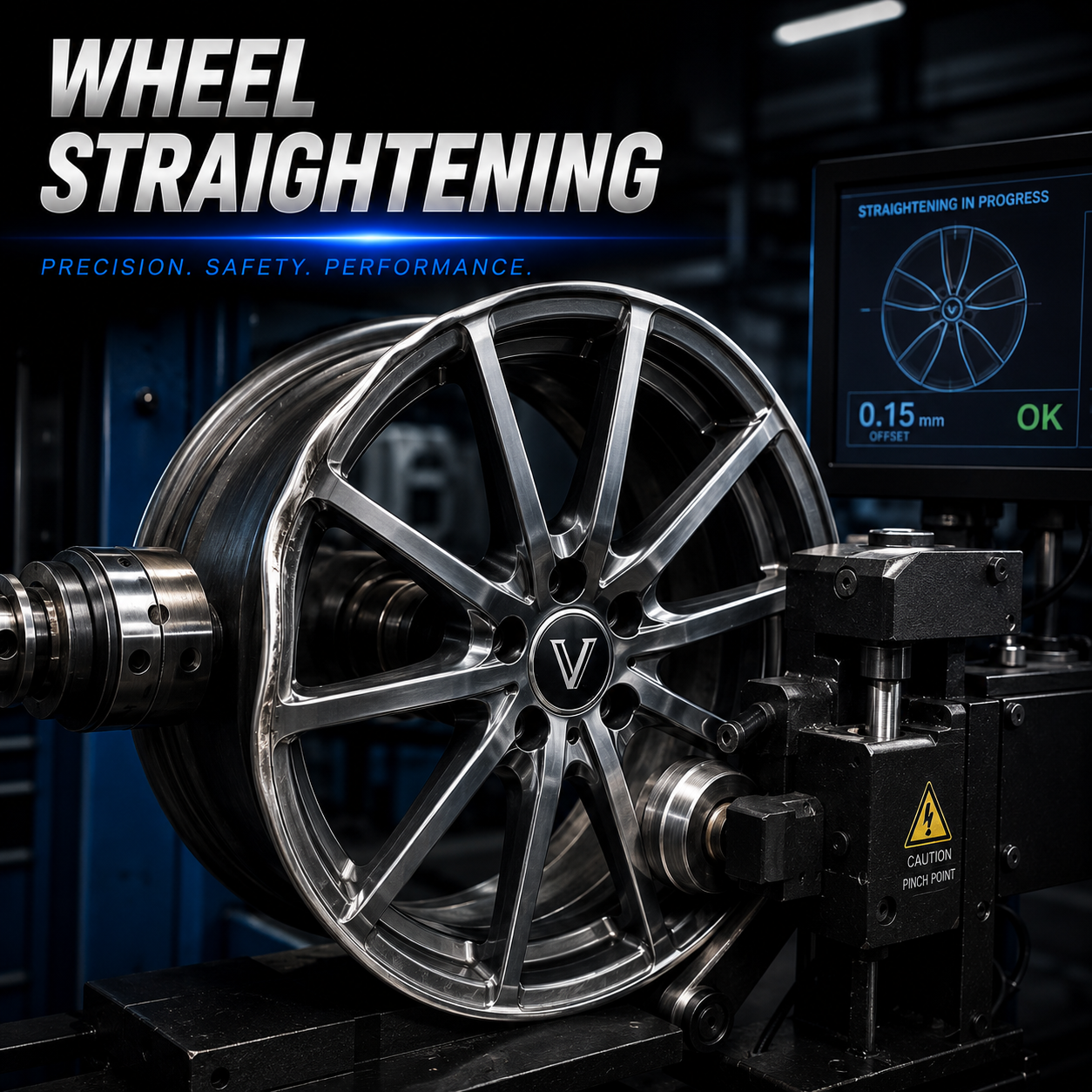 Wheel straightening