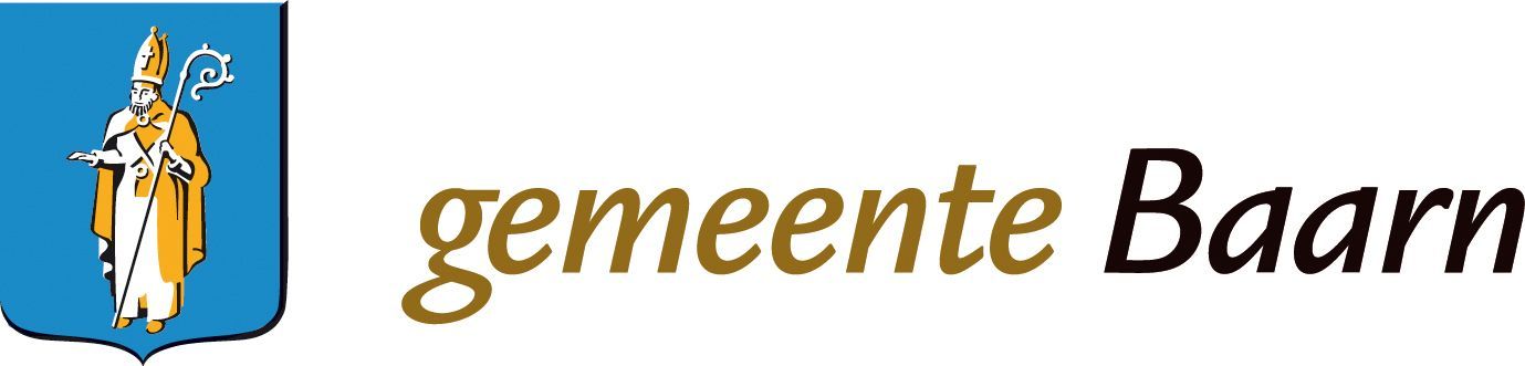 Een logo voor de stad baarn met een wapen