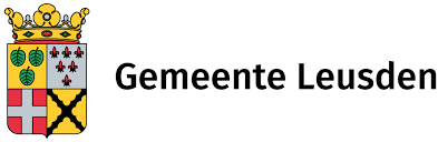Een logo voor de stad leusden met een wapen