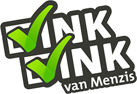 Het is een logo voor een bedrijf genaamd link ink van menzis.