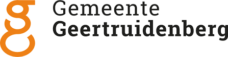 The logo for geertruidenberg is orange and black