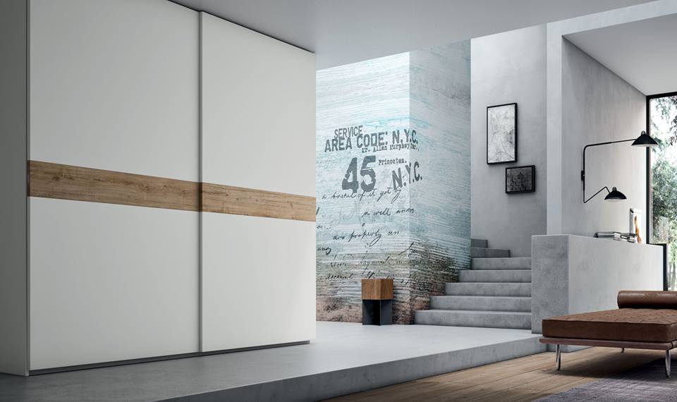 armadio per soggiorno ad ante scorrevoli