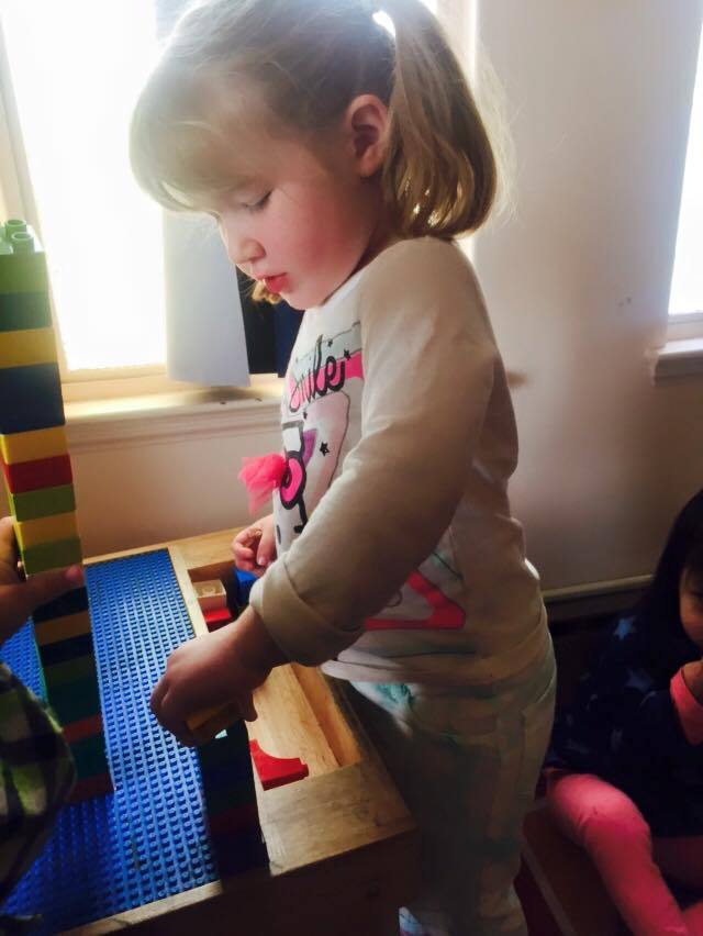 Young Student Playing With Legos, Daycare Center in Novato CA