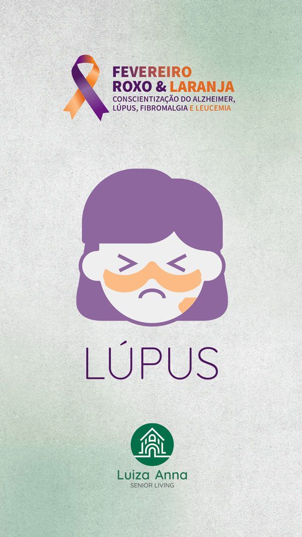 Illustration of a face for Lupus awareness campaign