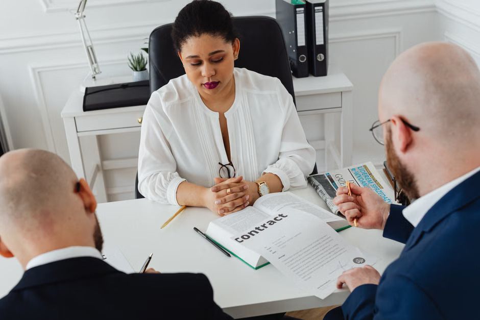 Professional using an online arbitration platform to submit documents and resolve a contract dispute
