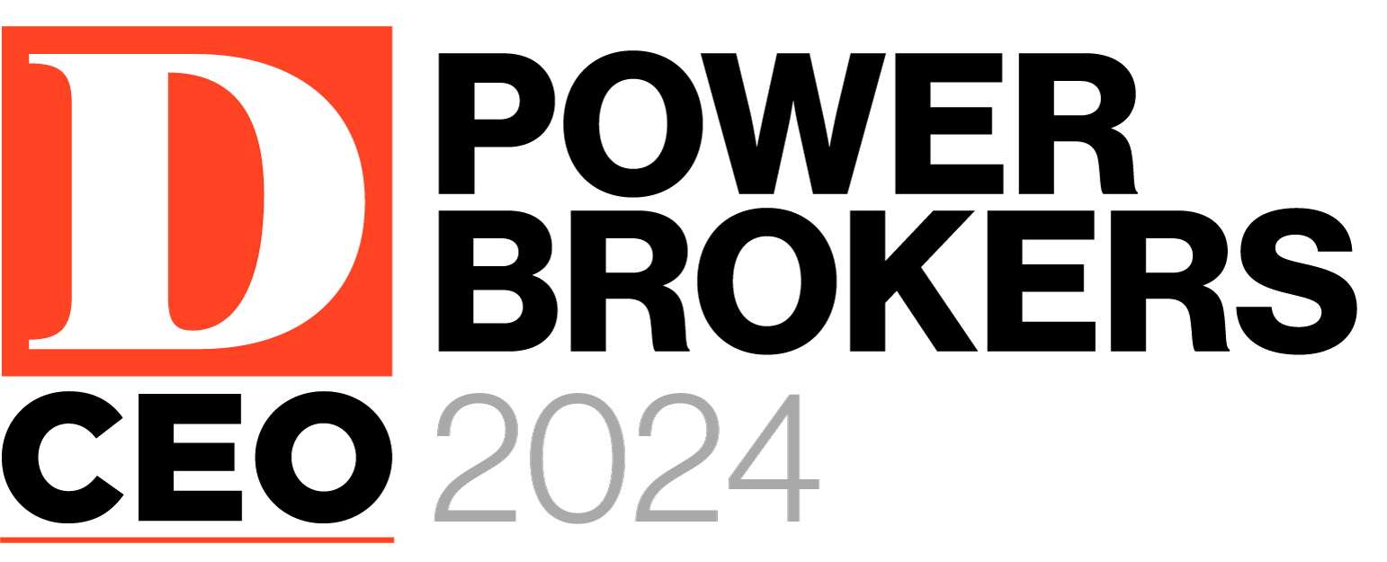 The logo for the power brokers ceo 2024 conference.