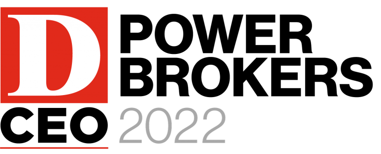 The logo for the power brokers ceo 2022 conference.