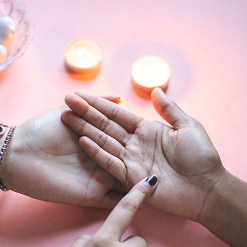 Pointing At Palm — Atlanta, GA — Psychic Indian Healer