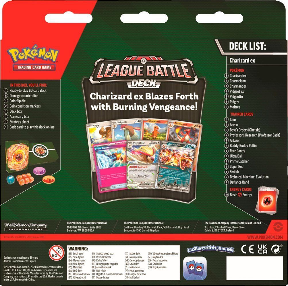 Pokemon TCG: Charizard ex League Battle Deck