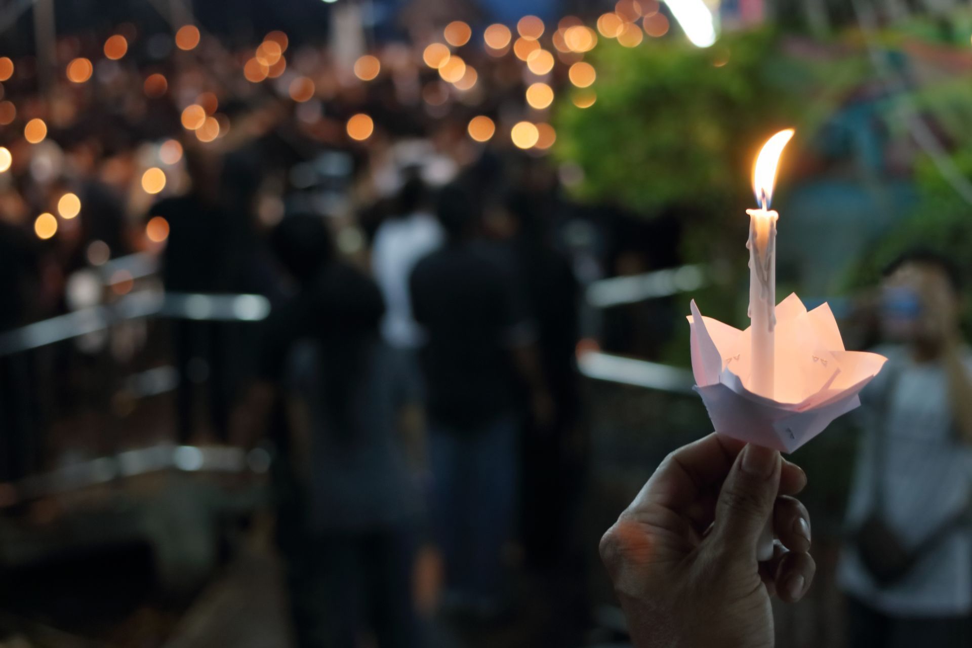 candela e addobbi funebri