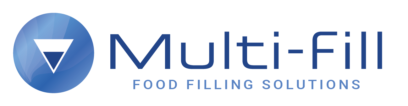 A blue and white logo for multi-fill food filling solutions