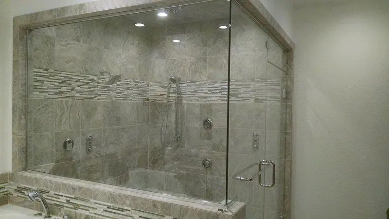 Shower Door Side View — Wisconsin — White City Glass