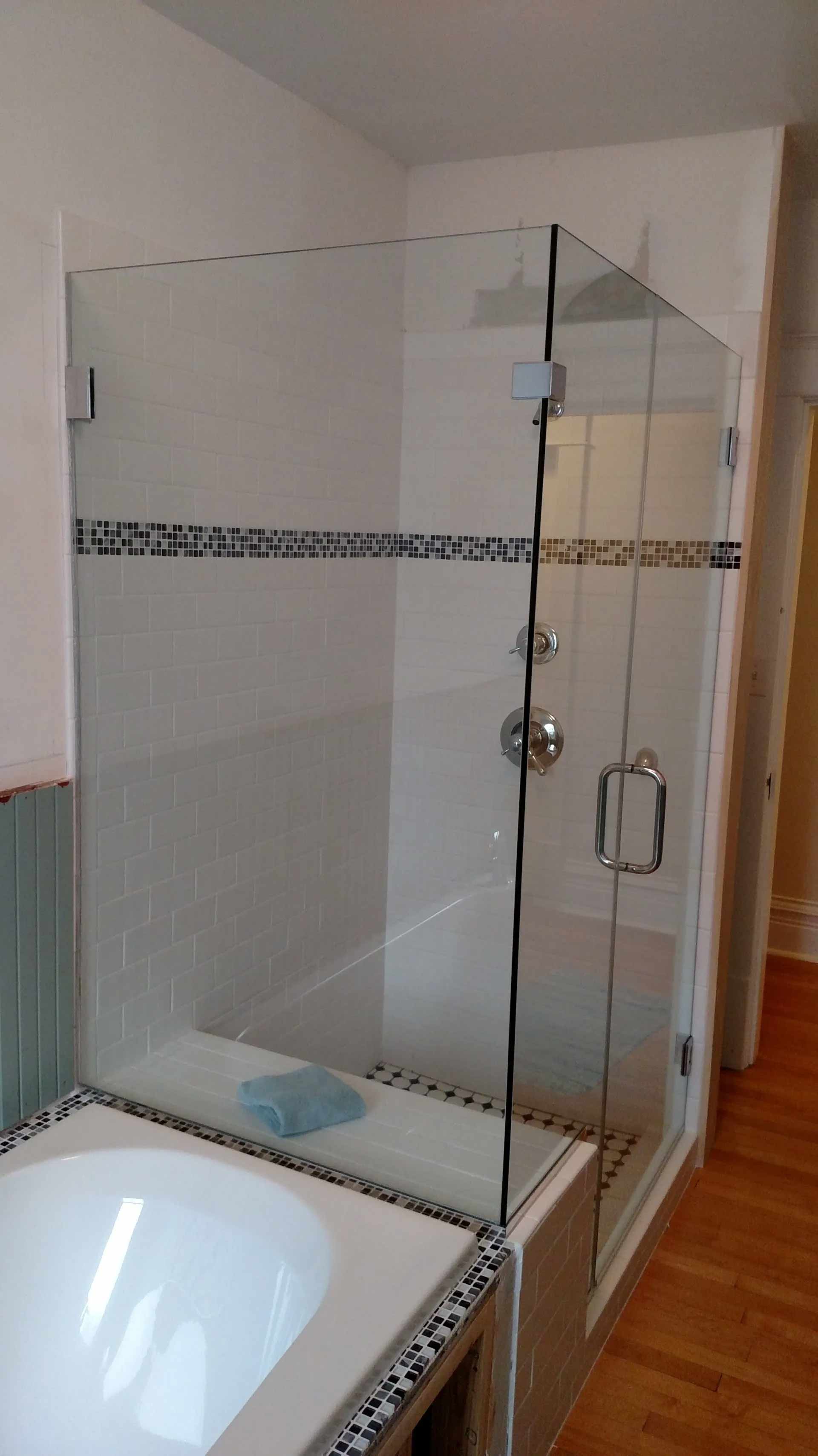 Newly Renovated Shower Glass — Wisconsin — White City Glass