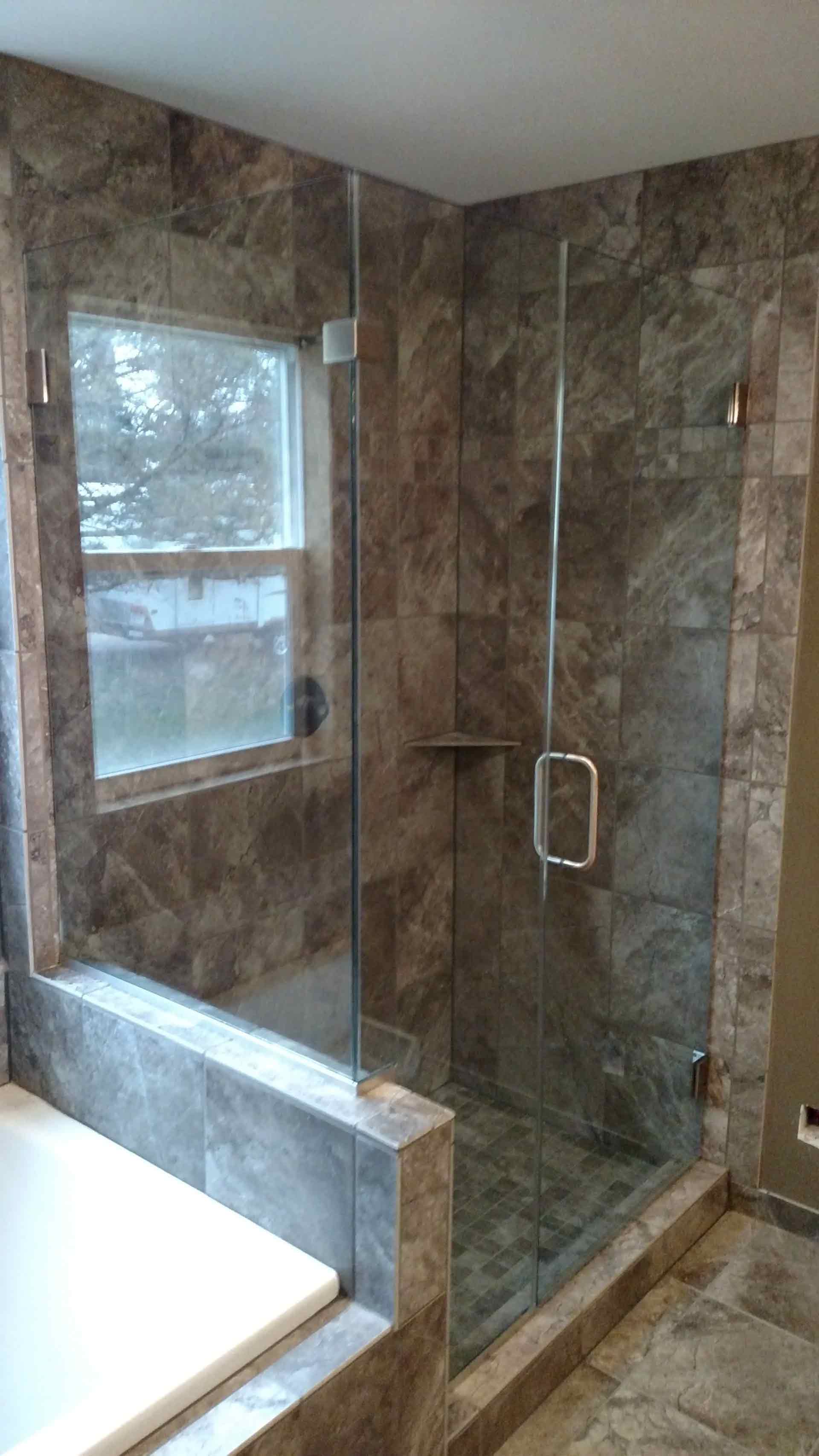 Marble Wall Shower Room — Wisconsin — White City Glass